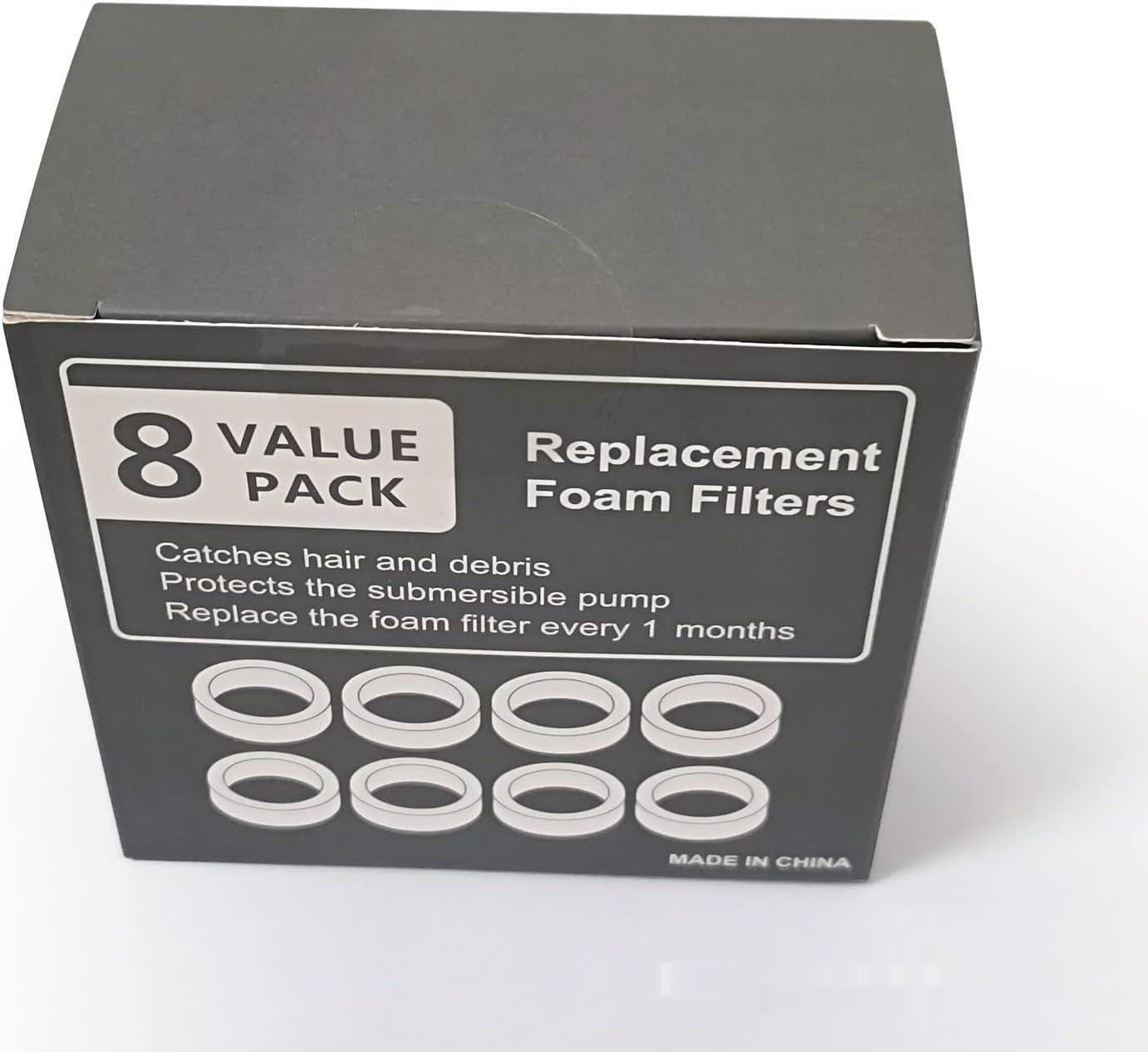 Pet Water Fountain Filter – Non-Woven Fabric & Charcoal Replacement for Stainless Steel Dispensers