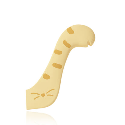 Cat Jar Spoon & Can Opener – Multifunctional Wet Food Feeding Tool, ABS Silicone, Pink/Gray/Yellow