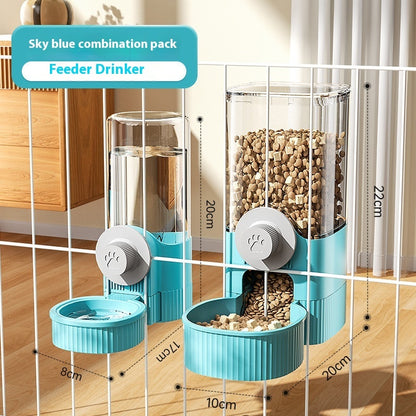 Hanging Pet Bowl – Automatic Dog & Cat Feeder and Water Dispenser, 520ml/1200ml