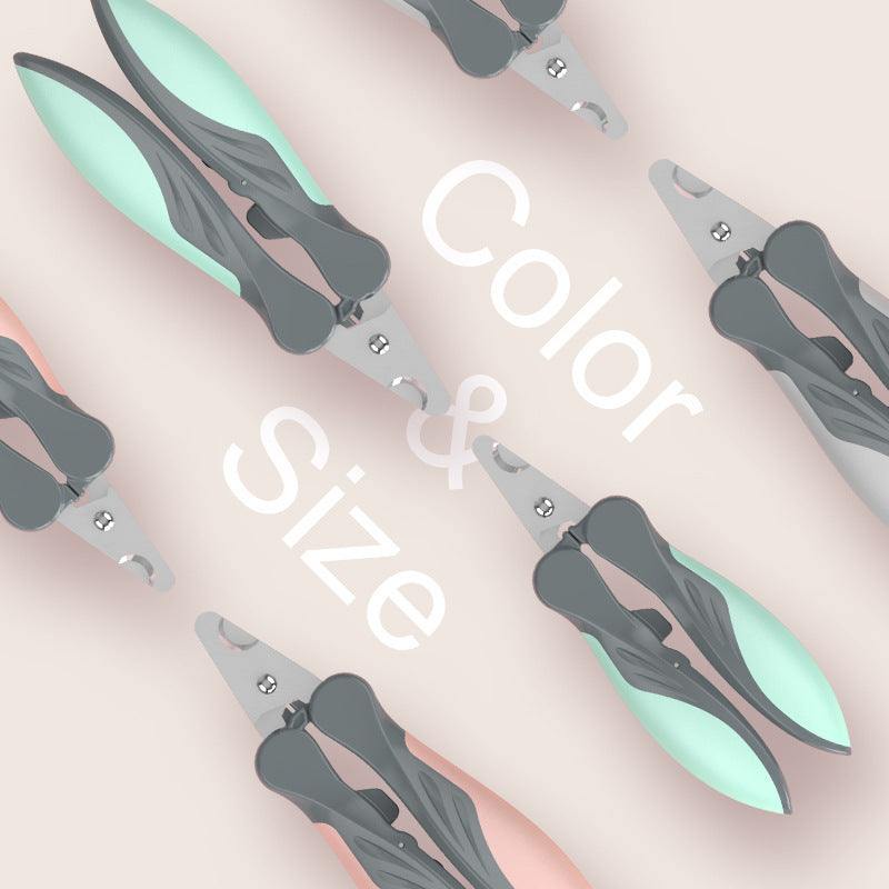 Dog Nail Clippers – Safe Stainless Steel Pet Nail Trimmer with Non-Slip Soft Rubber Grip