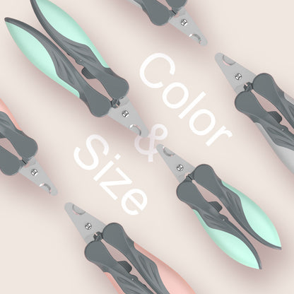 Dog Nail Clippers – Safe Stainless Steel Pet Nail Trimmer with Non-Slip Soft Rubber Grip