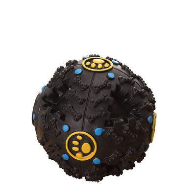 Dog Treat Training Ball – Chew Toy, Squeaky Giggle Sound & Food Dispensing Rubber Ball