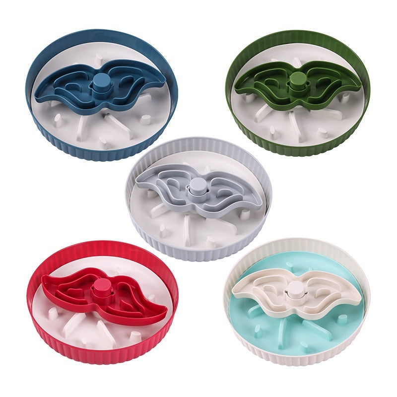 Pet Slow Feeder Bowl – Rotating Game Board with Lick Mat & Anti-Choke Design for Cats and Dogs