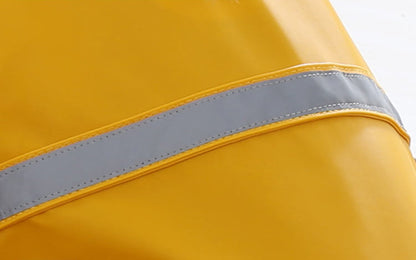 Large Dog Waterproof Raincoat – Reflective PU Pet Jacket for Labradors & Golden Retrievers, Windproof & Snowproof