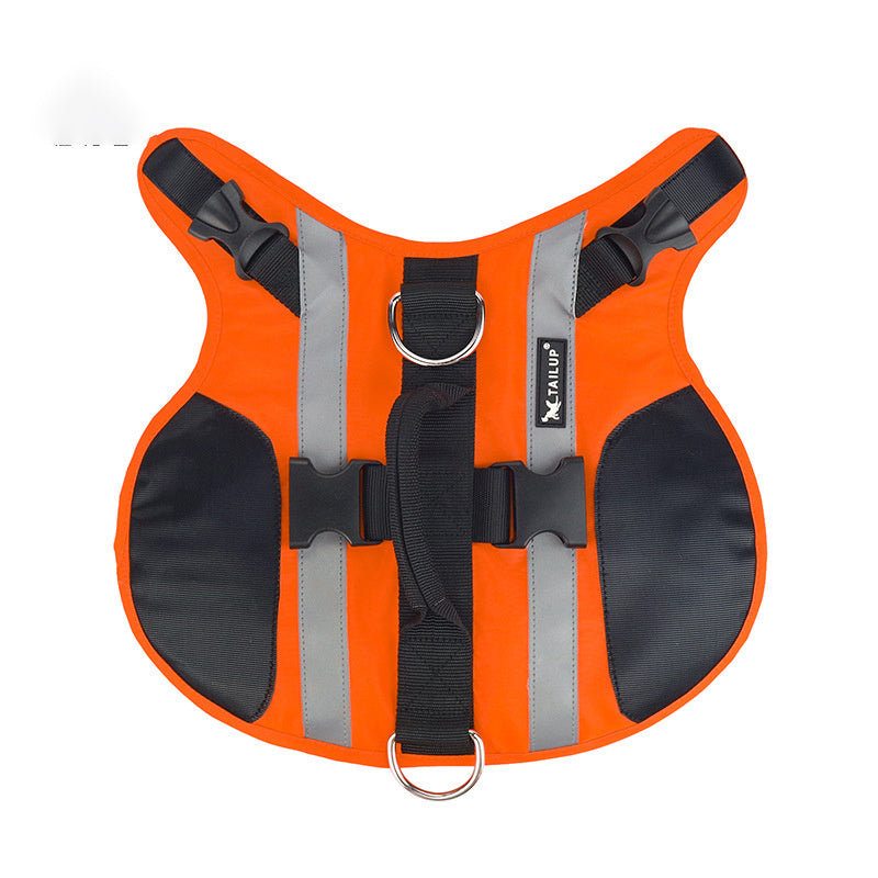 Dog Life Jacket – High Buoyancy Pet Life Vest for Swimming & Safety, Oxford Cloth Cooling Suit for Small & Large Dogs (S–XL, Orange)