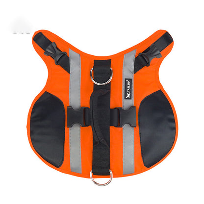 Dog Life Jacket – High Buoyancy Pet Life Vest for Swimming & Safety, Oxford Cloth Cooling Suit for Small & Large Dogs (S–XL, Orange)
