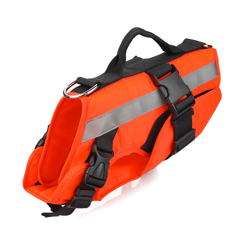 Dog Life Jacket – High Buoyancy Pet Life Vest for Swimming & Safety, Oxford Cloth Cooling Suit for Small & Large Dogs (S–XL, Orange)