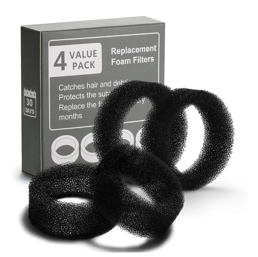 Stainless Steel Pet Water Fountain Filter – Replaceable Carbon & Foam Cotton