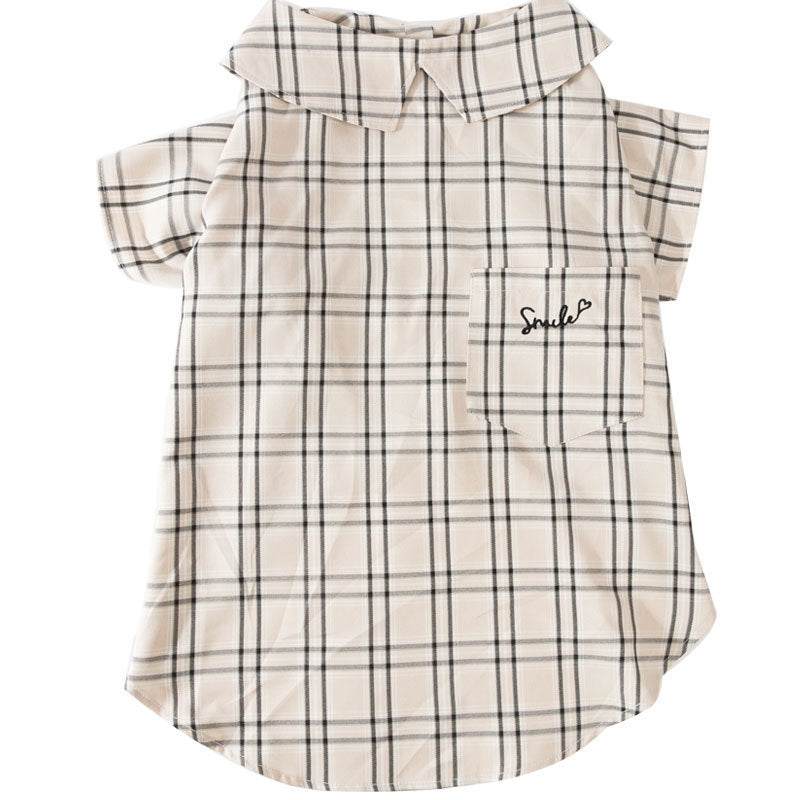 Big Dog Cotton Shirt – Warm Casual Clothes for Golden Retrievers, Labradors & Medium Dogs, Soft Fleece Pullover (3XL–8XL, Brown/Yellow)