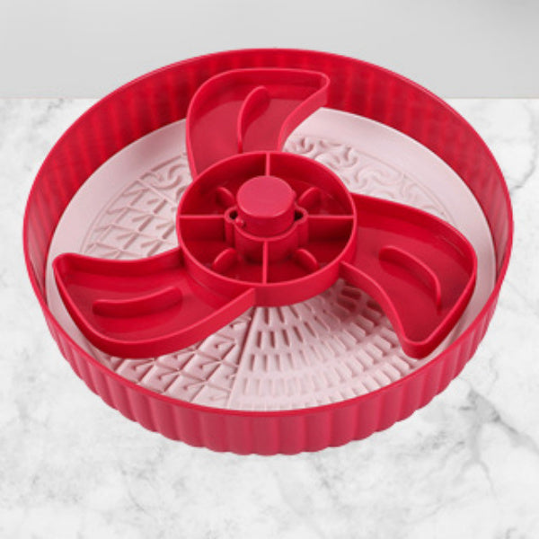 Pet Slow Feeder Bowl – Rotating Game Board with Lick Mat & Anti-Choke Design for Cats and Dogs