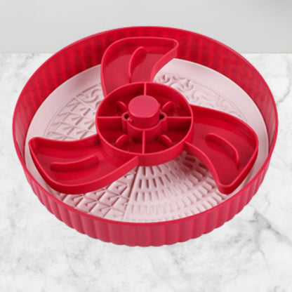 Pet Slow Feeder Bowl – Rotating Game Board with Lick Mat & Anti-Choke Design for Cats and Dogs