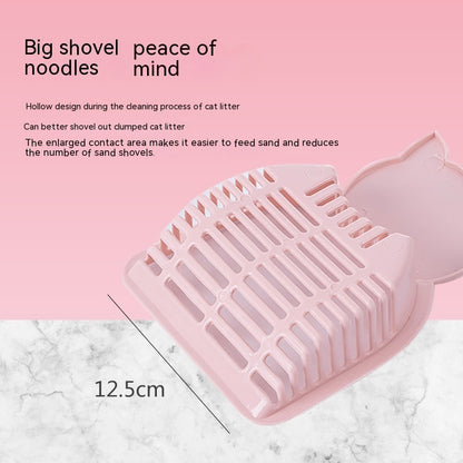 Large Cat Litter Scoop – Durable Plastic Poop Cleaning Shovel, Pink/Green/Blue