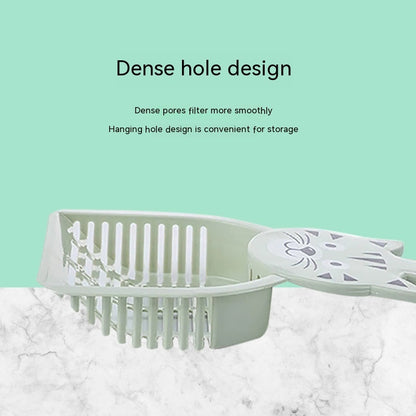 Large Cat Litter Scoop – Durable Plastic Poop Cleaning Shovel, Pink/Green/Blue