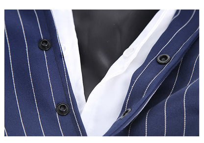 Navy Blue Dog Coat – Warm Casual Suit Jacket for Large Dogs, Windproof Pet Clothes for Golden Retrievers, Huskies & Labradors (3XL–7XL)