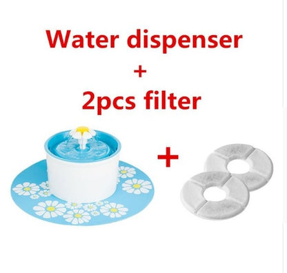 Automatic Pet Water Fountain – 1.6L Cat & Dog Drinking Bowl with Activated Carbon Filter & Quiet Pump