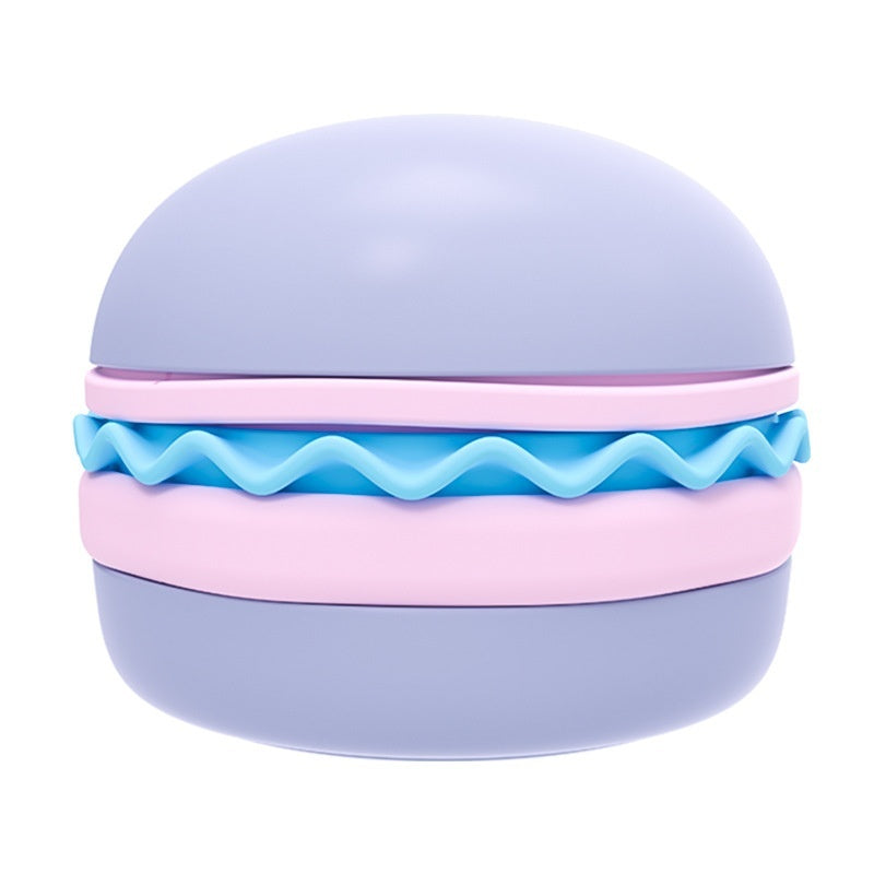 Hamburger Style 5-in-1 Dog Bowl – Anti-Choke Non-Slip Silicone Slow Feeder, Multi-Color