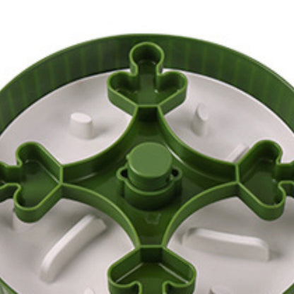 Pet Slow Feeder Bowl – Rotating Game Board with Lick Mat & Anti-Choke Design for Cats and Dogs