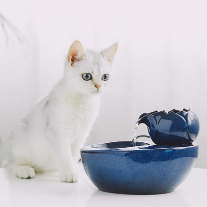 Cat Water Fountain – Flowing Living Water Drinking Bowl for Pets