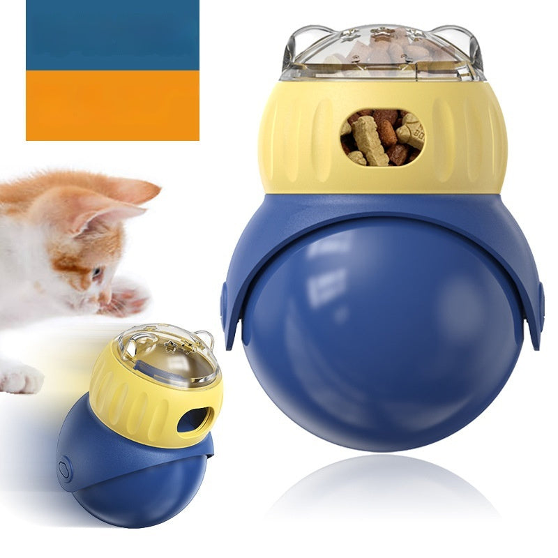 Tumbler Owl Cat Toy – Interactive Food Dispenser & Puzzle Feeder for Cats
