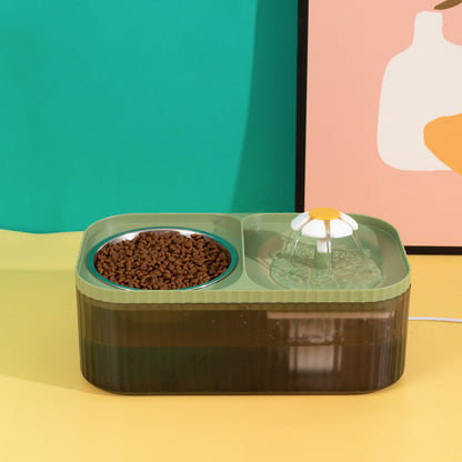 Automatic Pet Feeder with Water Fountain – Large Capacity Cat & Dog Feeder