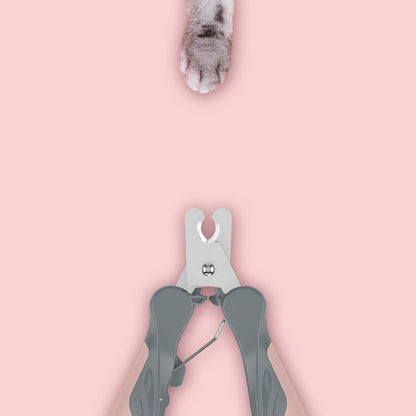 Dog Nail Clippers – Safe Stainless Steel Pet Nail Trimmer with Non-Slip Soft Rubber Grip