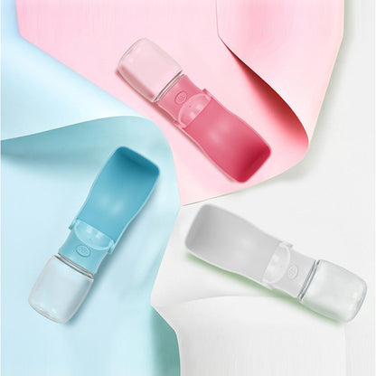 Portable Pet Water Bottle – Outdoor Foldable Cup with Filter Option, 350ml/550ml