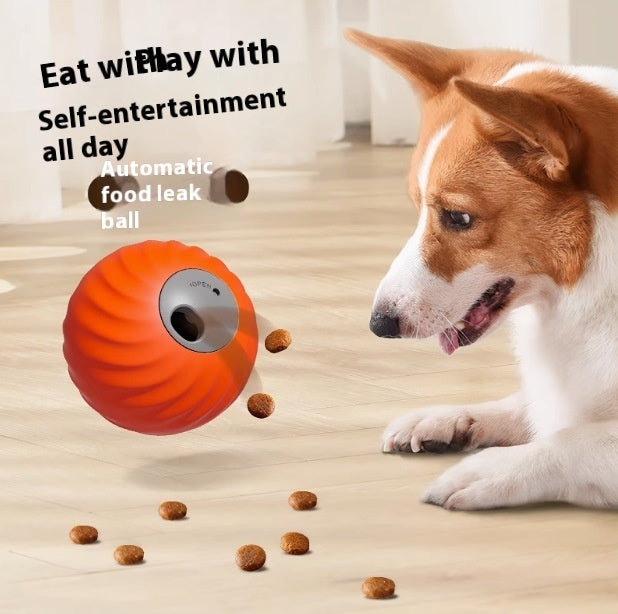 Pet Electric Food Dropping Ball – Interactive Puzzle Toy for Cats & Dogs, Self-Play Stress