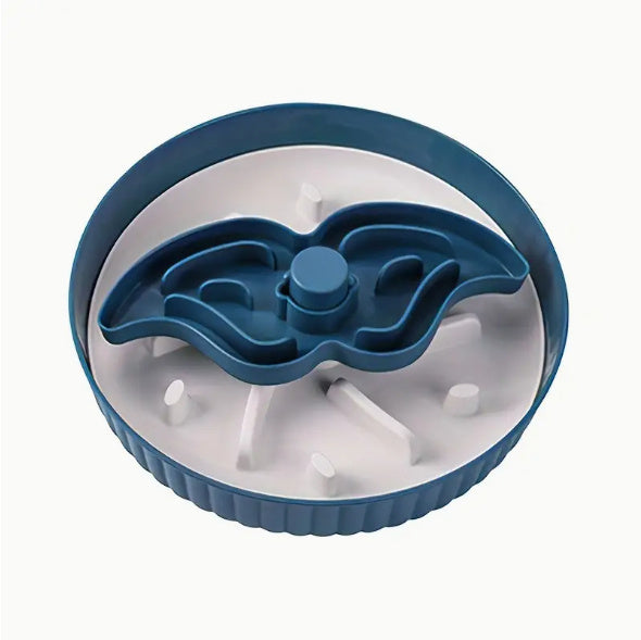 Pet Slow Feeder Bowl – Rotating Game Board with Lick Mat & Anti-Choke Design for Cats and Dogs