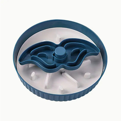 Pet Slow Feeder Bowl – Rotating Game Board with Lick Mat & Anti-Choke Design for Cats and Dogs