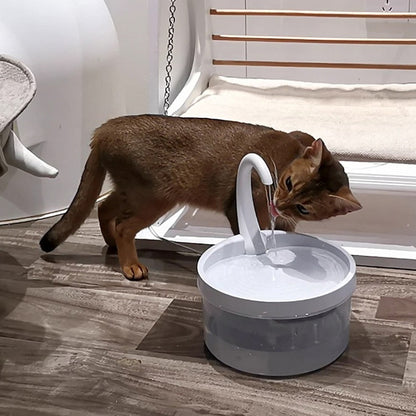 Automatic Pet Water Fountain – 2L Swan Neck Circulating Dispenser with Filter & USB Pump