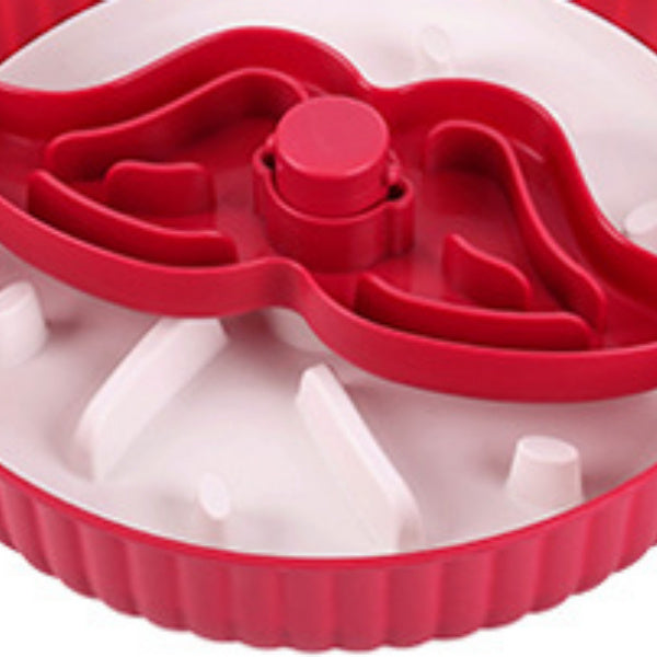 Pet Slow Feeder Bowl – Rotating Game Board with Lick Mat & Anti-Choke Design for Cats and Dogs