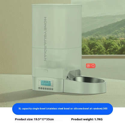 Smart Automatic Pet Feeder – Cat Food Dispenser with Timer & Portion Control, 3.5L/5L Single or Double Bowl
