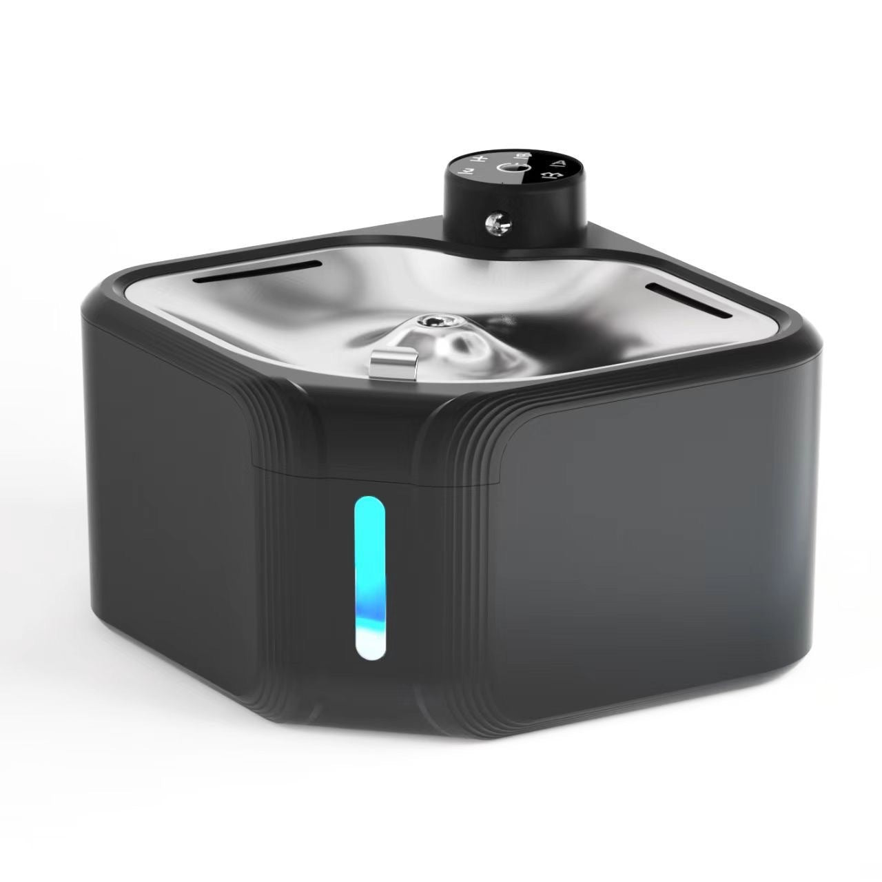 Stainless Steel Pet Water Fountain – Wireless Automatic Induction Dispenser with USB Charging