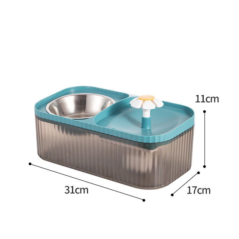 Automatic Pet Feeder with Water Fountain – Large Capacity Cat & Dog Feeder