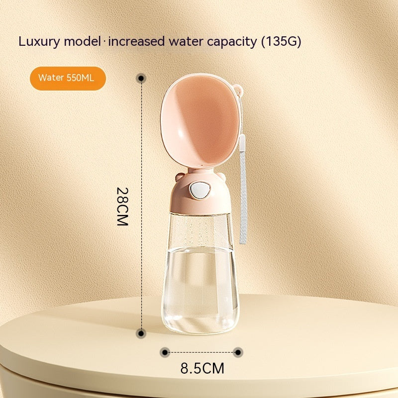 Portable Dog Water Bottle & Food Container – Outdoor Travel Pet Feeder Bowl