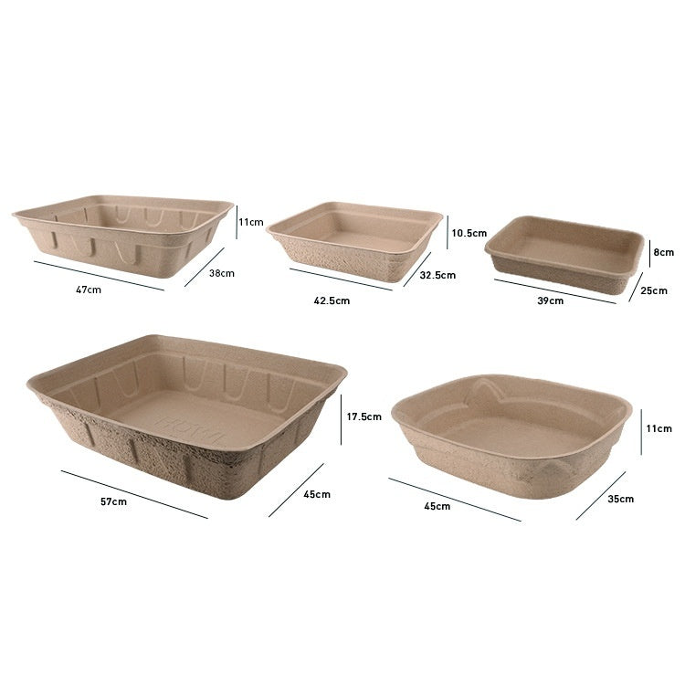Disposable Cat Litter Box – Waterproof, Eco-Friendly & Biodegradable Portable Tray