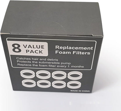 Pet Water Fountain Filter – Non-Woven Fabric & Charcoal Replacement for Stainless Steel Dispensers