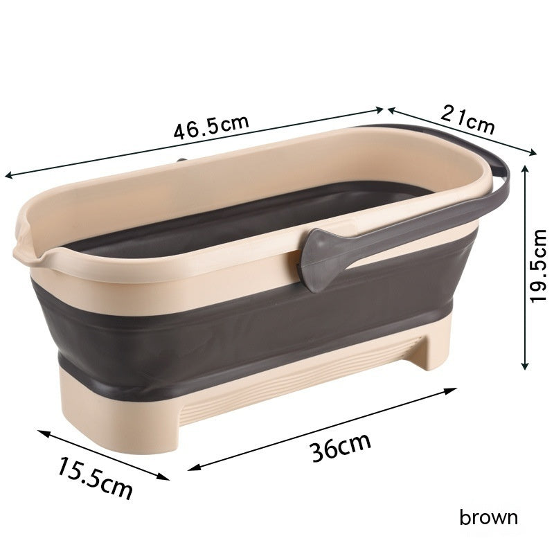Collapsible Plastic Pet Bucket – Foldable Water & Bath Container for Dogs and Cats