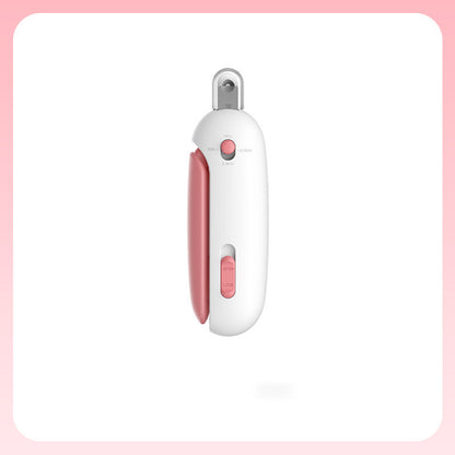 Cat Nail Clippers with Gravity Push Handle – Safe Precision Nail Scissors for Cats & Small Pets (Blue/Pink)