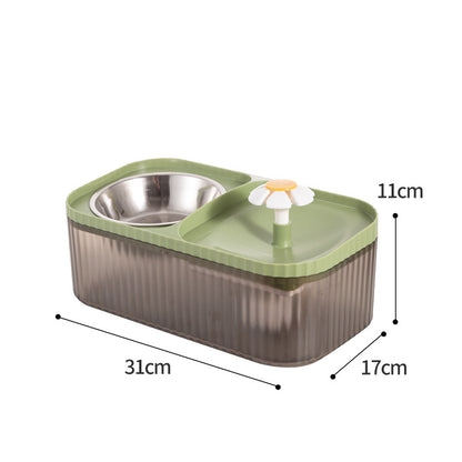 Automatic Pet Feeder with Water Fountain – Large Capacity Cat & Dog Feeder