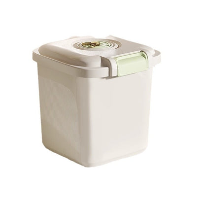 Airtight Pet Food Storage Bin – Insect-Proof & Moisture-Proof Plastic Container with Measuring Cup