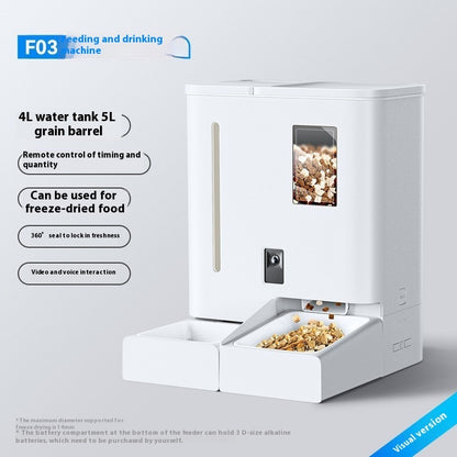 Wireless Smart Pet Feeder – Automatic Cat Food Dispenser with WiFi & Video Camera