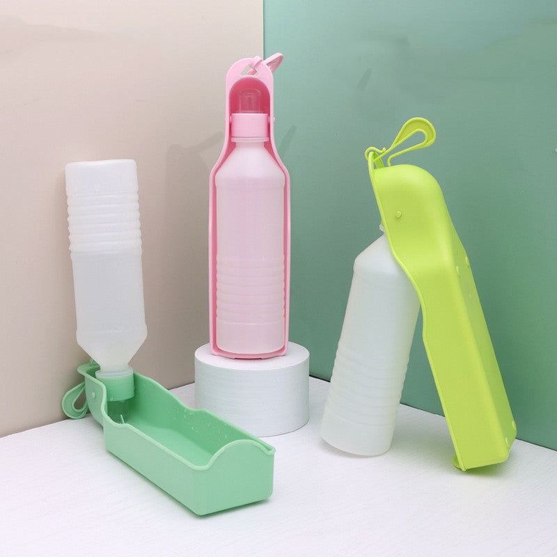 Portable Pet Water Fountain – Outdoor Travel Feeding Bottle, Multiple Colors