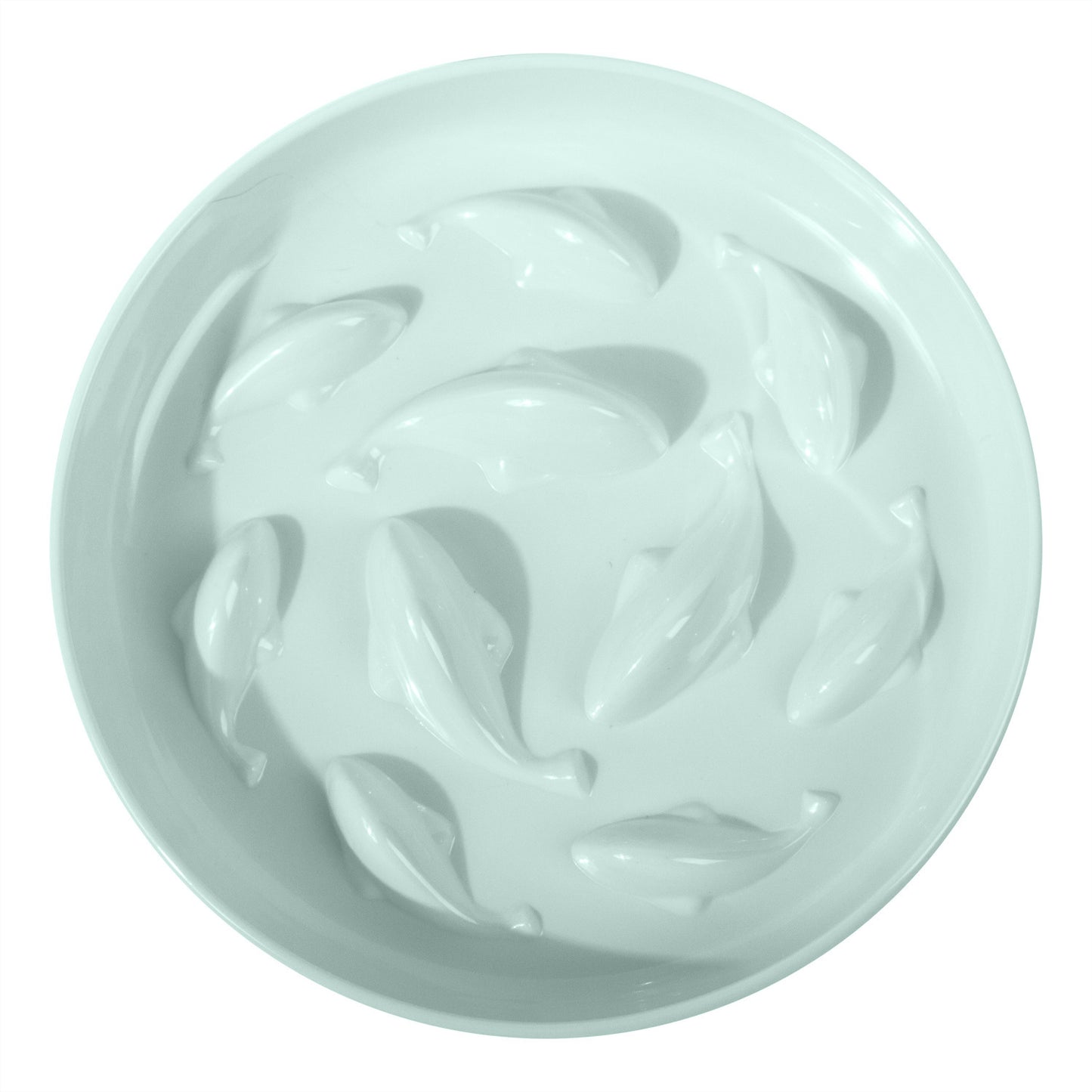 Slow Feeding Bowl for Cats & Dogs – Anti-Choke Goldfish Design Melamine Pet Feeder