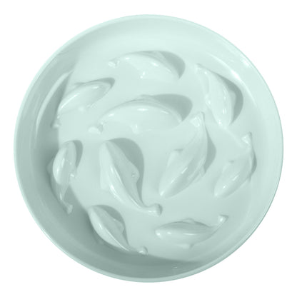 Slow Feeding Bowl for Cats & Dogs – Anti-Choke Goldfish Design Melamine Pet Feeder