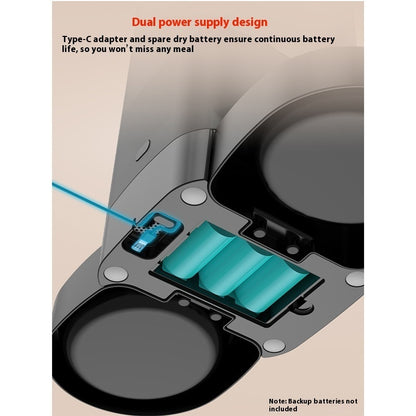 Smart Automatic Pet Feeder – Cat Food Dispenser with Timer & Portion Control, 3.5L/5L Single or Double Bowl