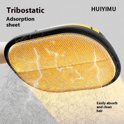 Cat Hair Remover Brush – Electrostatic Fur Cleaning Glove for Cats, Velvet Pet Hair Removal Tool