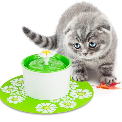 Automatic Pet Water Fountain – 1.6L Cat & Dog Drinking Bowl with Activated Carbon Filter & Quiet Pump