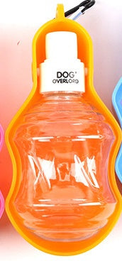 Travel Dog Water Bottle – Portable Hanging Pet Drinking Bottle with Metal Buckle, 5 Colors