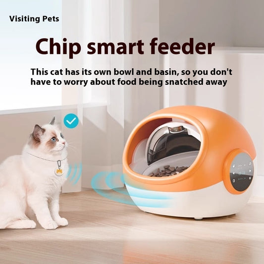 Chip Automatic Pet Feeder – Anti-Grab Food Bowl with Smart ID for Multi-Cat Feeding